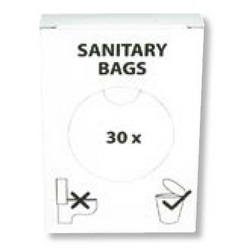 Higienske vrečke 15x26, 30/1+ HD, bele (30) 