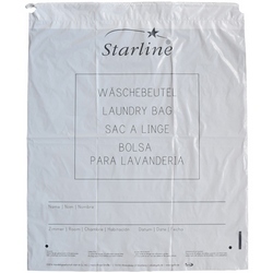 Starline vrečka za perilo 50/1 bela,  LDPE, z vrvico (12) 41,5x54,5cm