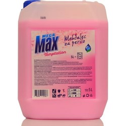 Mehčalec Megamax roza 5l Temptation, za vse vrste (4) pralnih tkanin