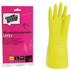 [016406] SMA59 večnamenske rokavice rumene, vel.9/L Clean&amp;Clever (20x10)