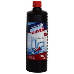 [017190] PRO77 gel za odtočne cevi 1l CLEAN and CLEVER (12) 