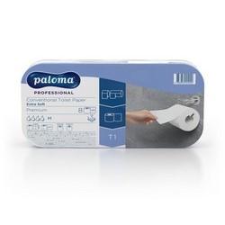 [014225] Toaletne wc rolice bele 3sl. 250l., celuloza, 8/1x9 rolic PAL Professional