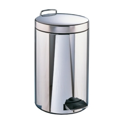 [008871] TTS DOT koš za smeti 5l inox, s pedalom in pokrovom 205x295mm, s PVC vložkom